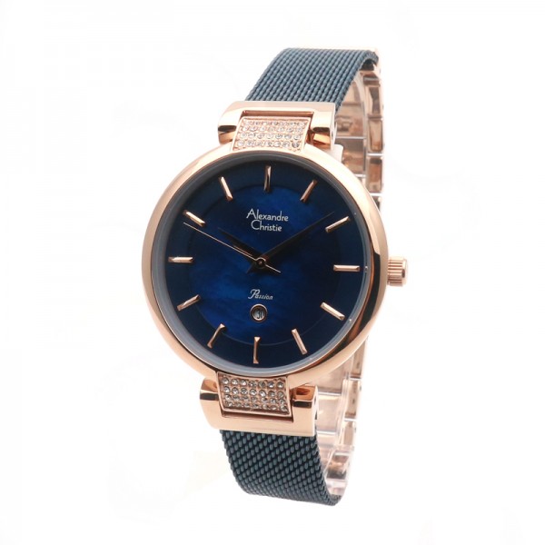 Alexandre Christie AC 2740 Rosegold Blue LDBURBU Alexandre Christie AC 2740 Rosegold Blue LDBURBU